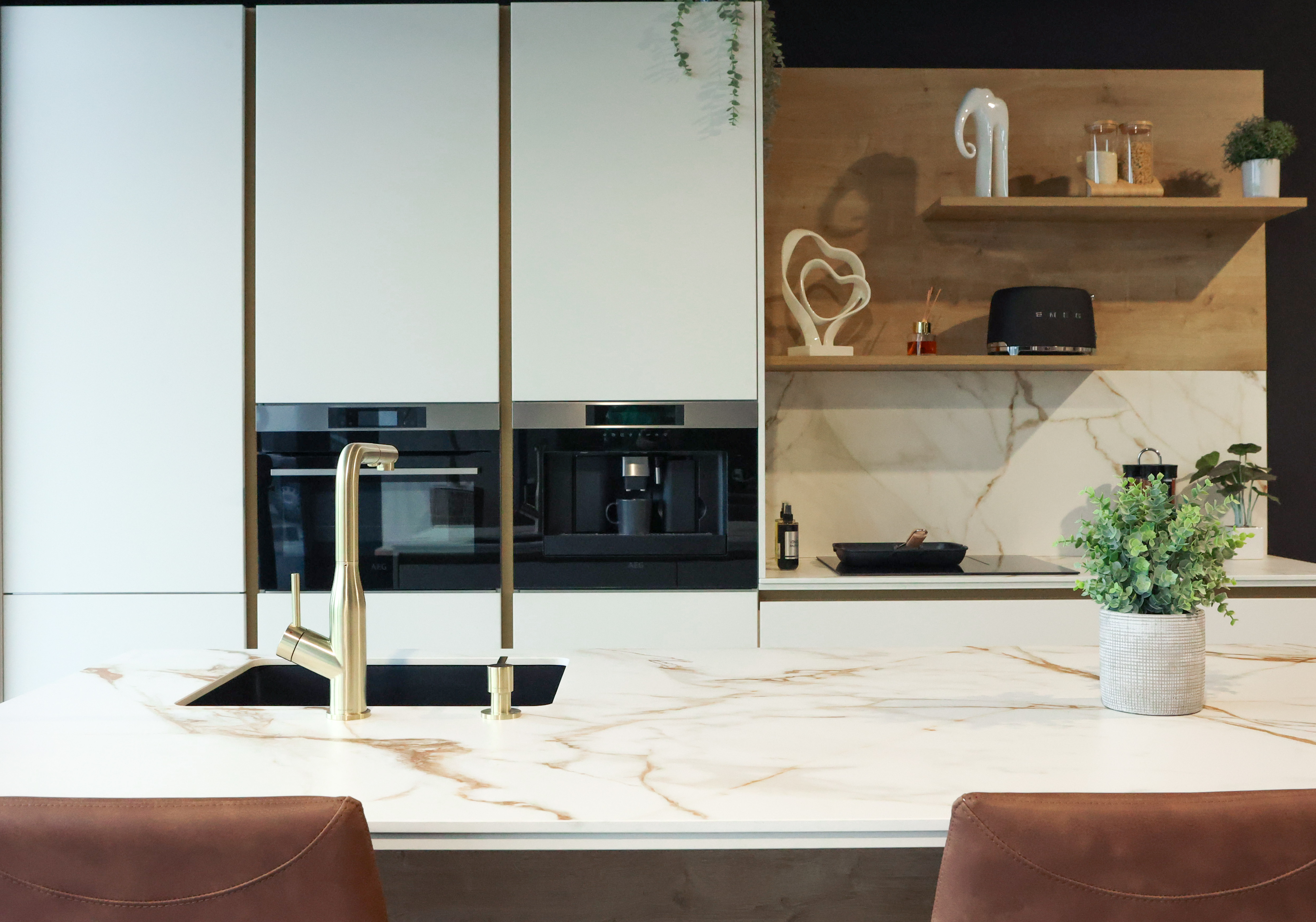 Cuisine blanche de showroom
